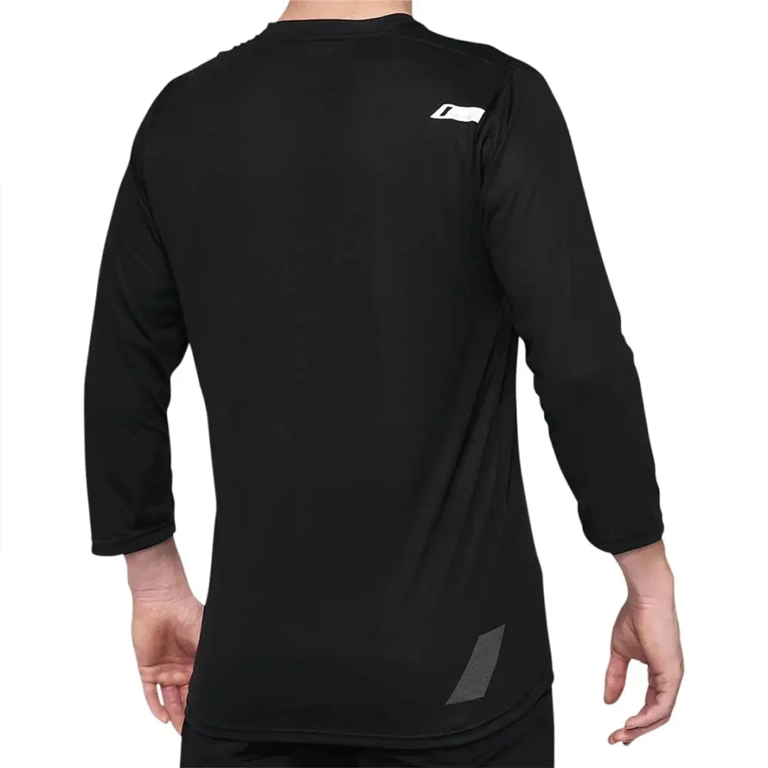 100percent Airmatic 3/4 Jersey - Zwart/Rood - S - afbeelding 5 van 5