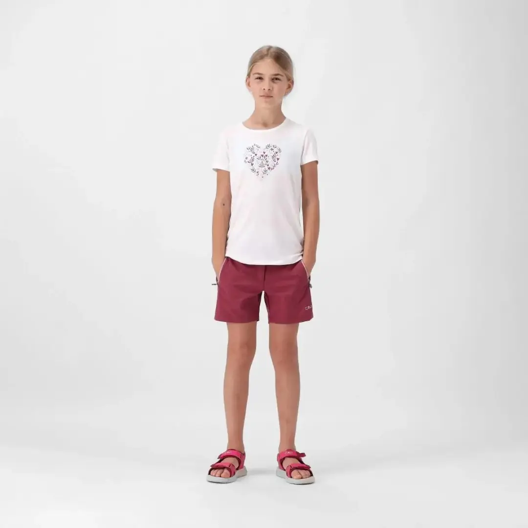 CMP Meisjes T-shirt met Bedrukt Patroon - Pioenroos - 164 - afbeelding 3 van 6