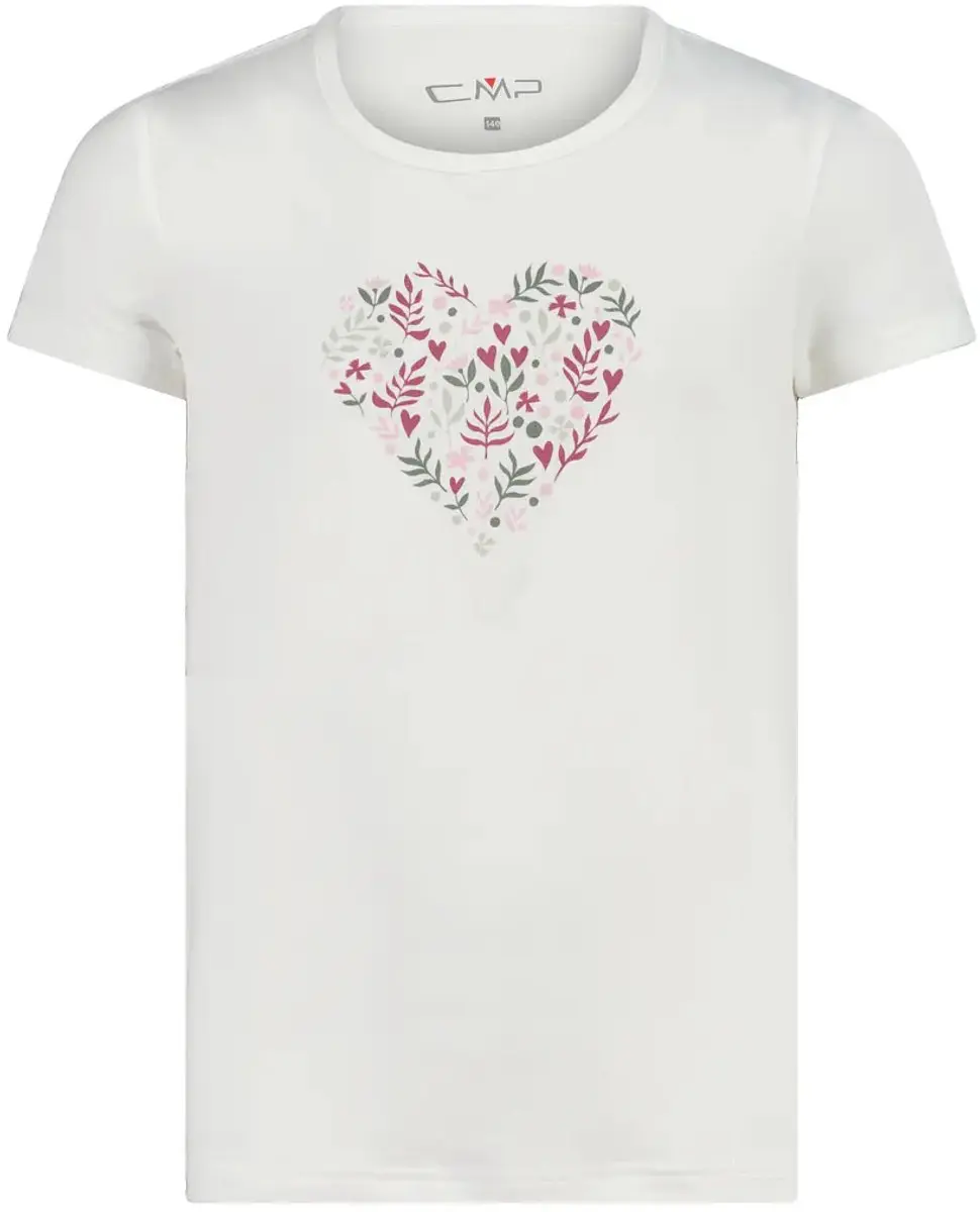 CMP Meisjes T-shirt met Bedrukt Patroon - Pioenroos - 164 - afbeelding 2 van 6