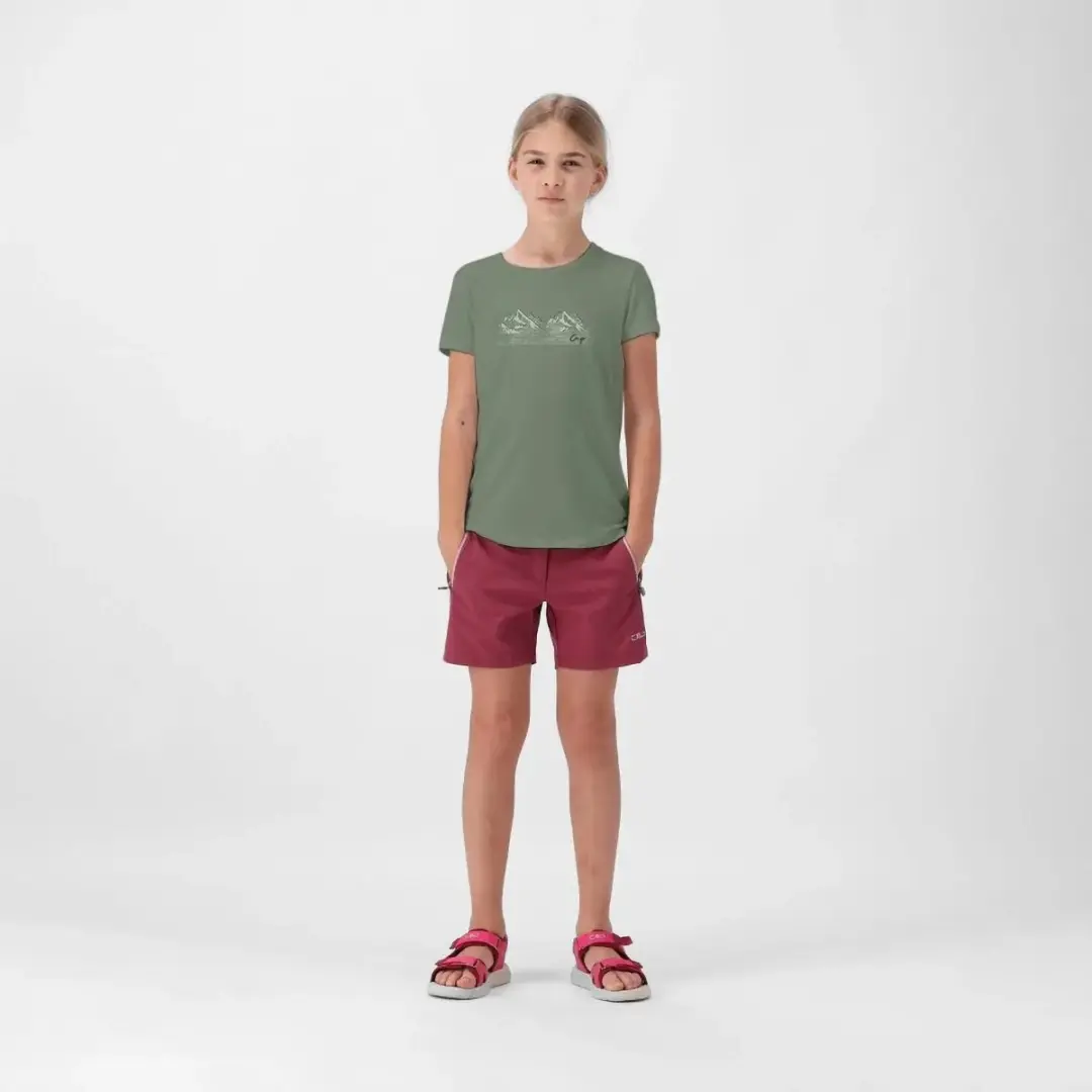 CMP Meisjes T-shirt met Bedrukt Patroon - Pioenroos - 164 - afbeelding 5 van 6