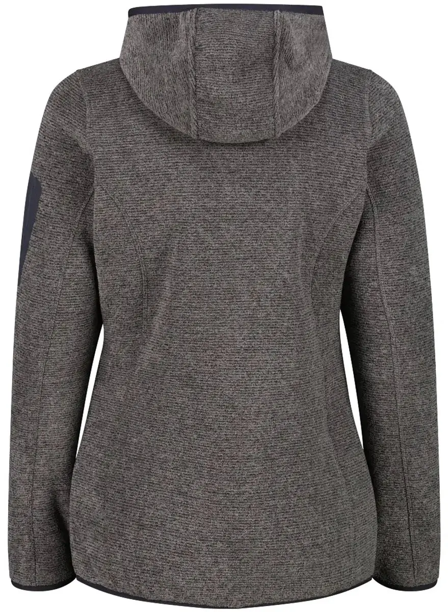 CMP Dames Fleece met Capuchon - Zwart/Antraciet - afbeelding 6 van 6