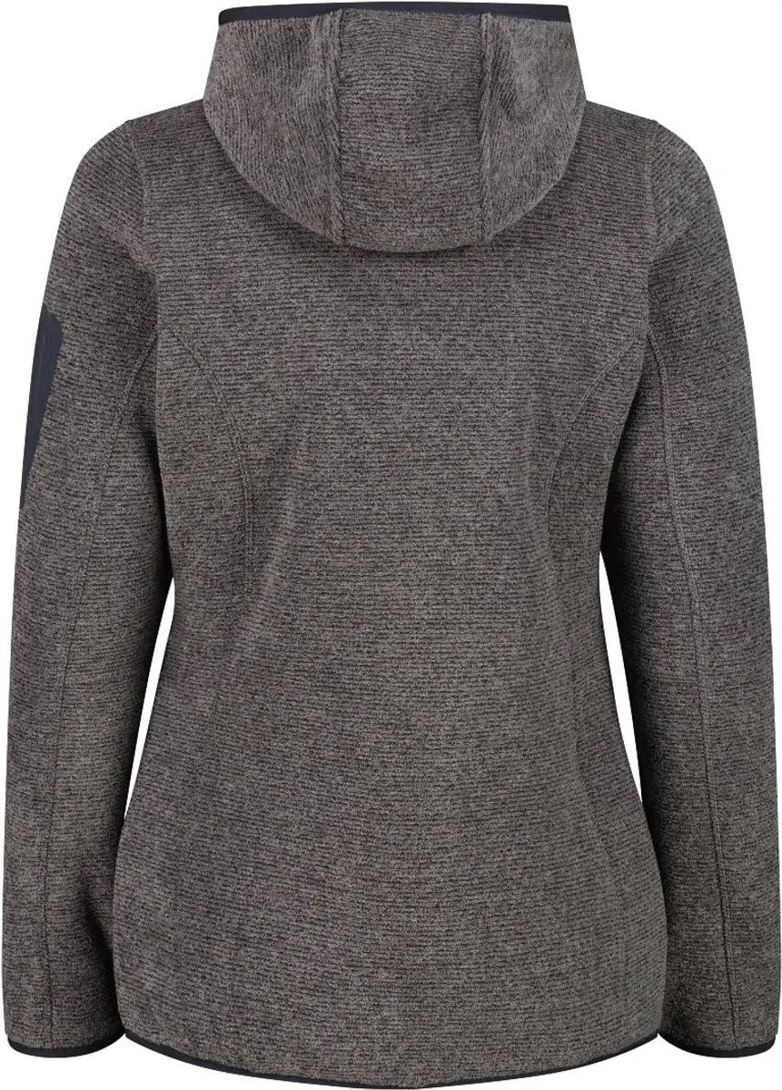 CMP Dames Fleece met Capuchon - Zwart/Antraciet - afbeelding 4 van 6