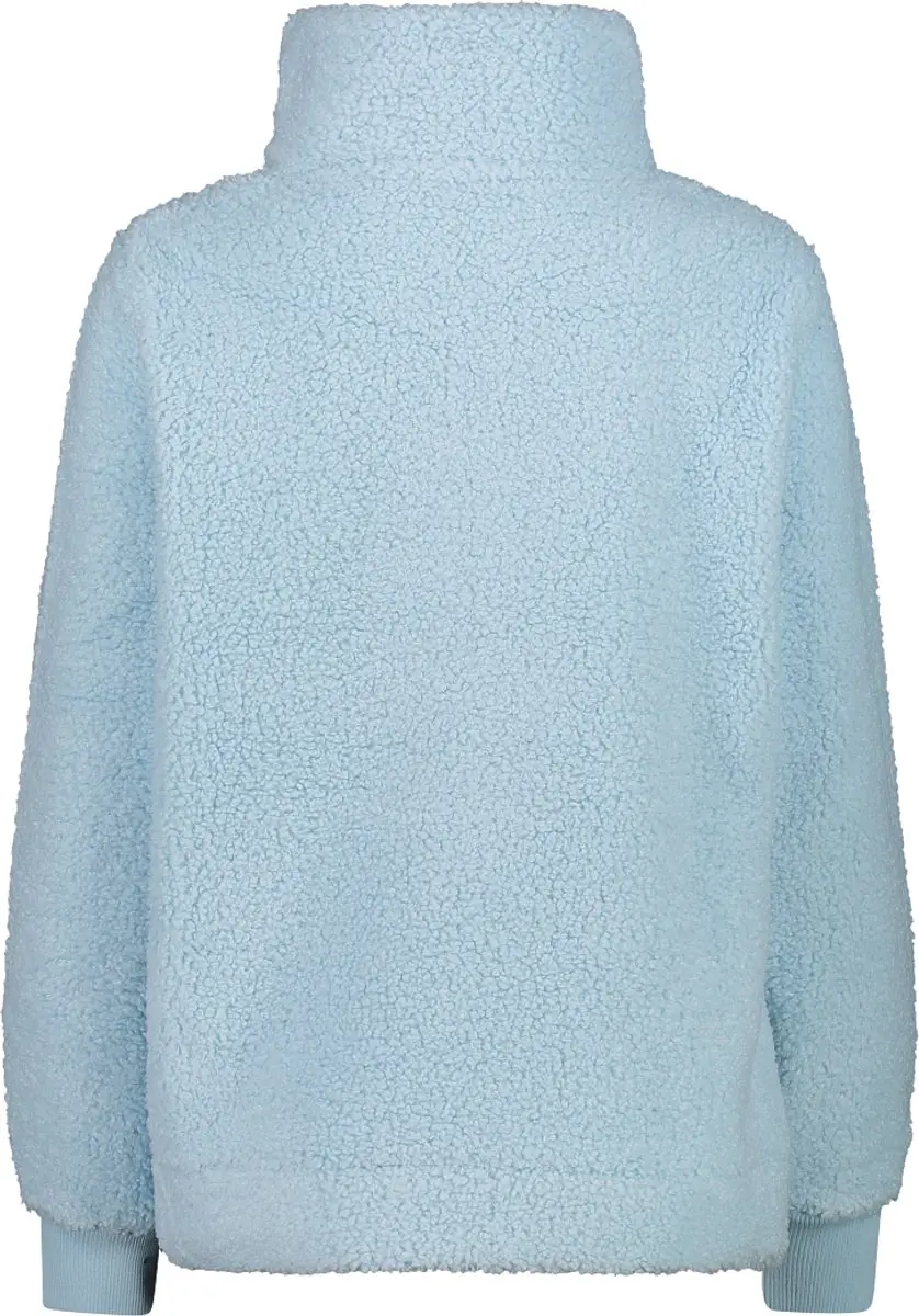 CMP Dames Sweatshirt met Halve Rits - Kristalblauw - afbeelding 2 van 6