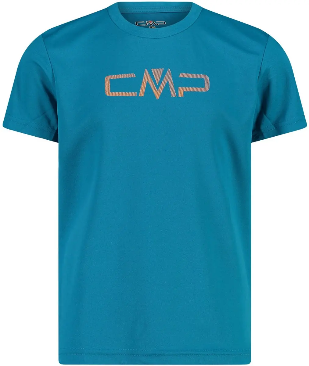CMP Kinder T-shirt met Maxi-logo - Antraciet - afbeelding 3 van 4