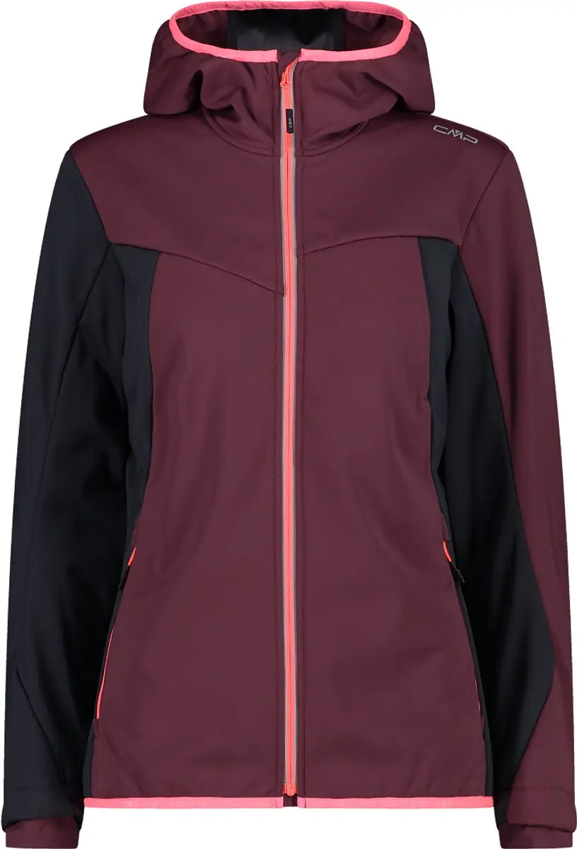 CMP Unlimitech Softshell Hoodie Dames - Blauw - afbeelding 5 van 6