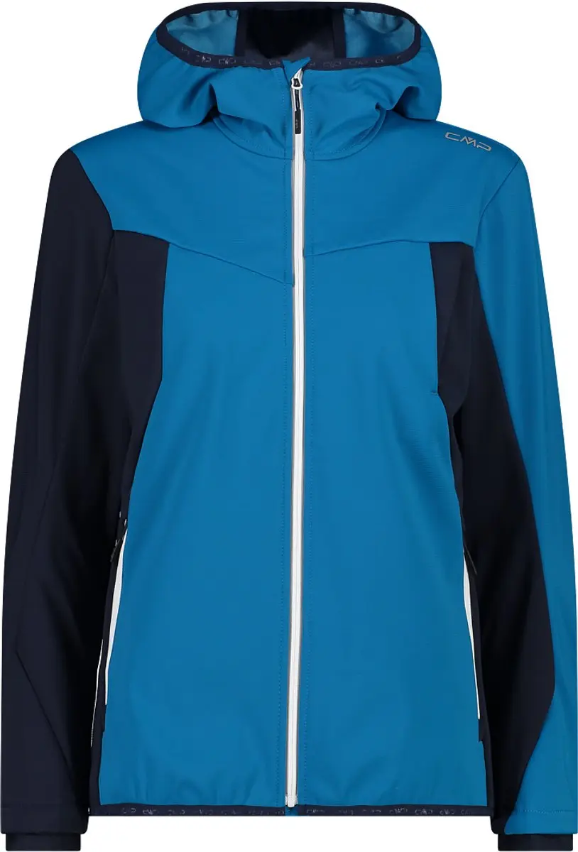 CMP Unlimitech Softshell Hoodie Dames - Blauw - afbeelding 3 van 6