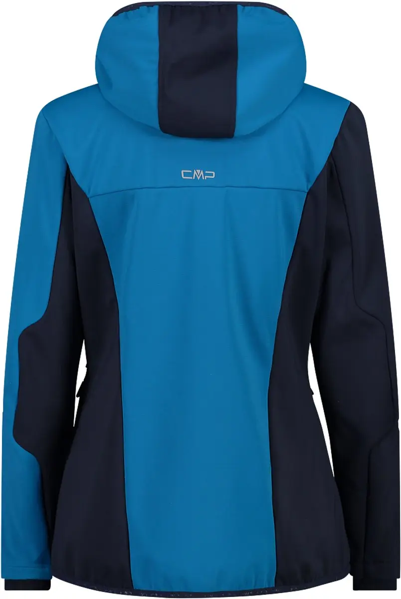 CMP Unlimitech Softshell Hoodie Dames - Blauw - afbeelding 4 van 6
