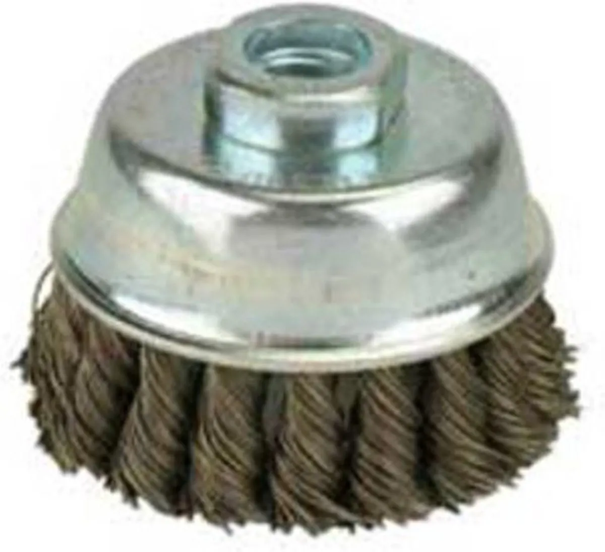 Wolfcraft Staaldraad Komborstel Gevlochten 2125000 - Grijs/Zilver