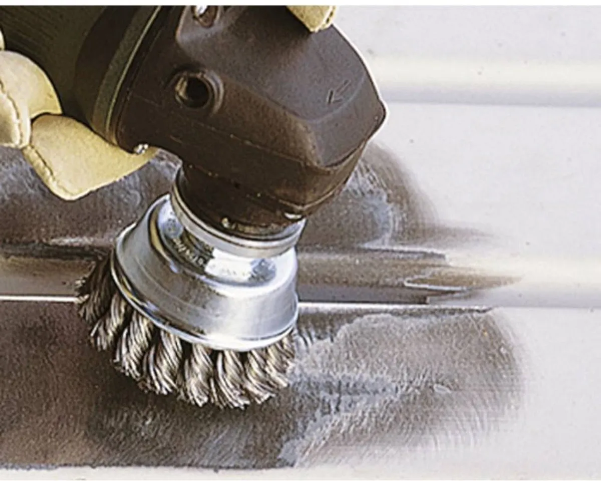 Wolfcraft Staaldraad Komborstel Gevlochten 2125000 - Grijs/Zilver