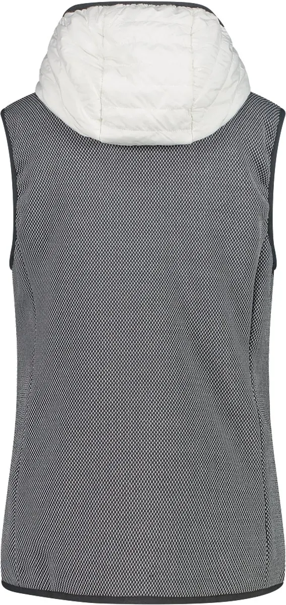 CMP Hybride Mouwloos Vest met Capuchon Dames - Wit - afbeelding 2 van 3
