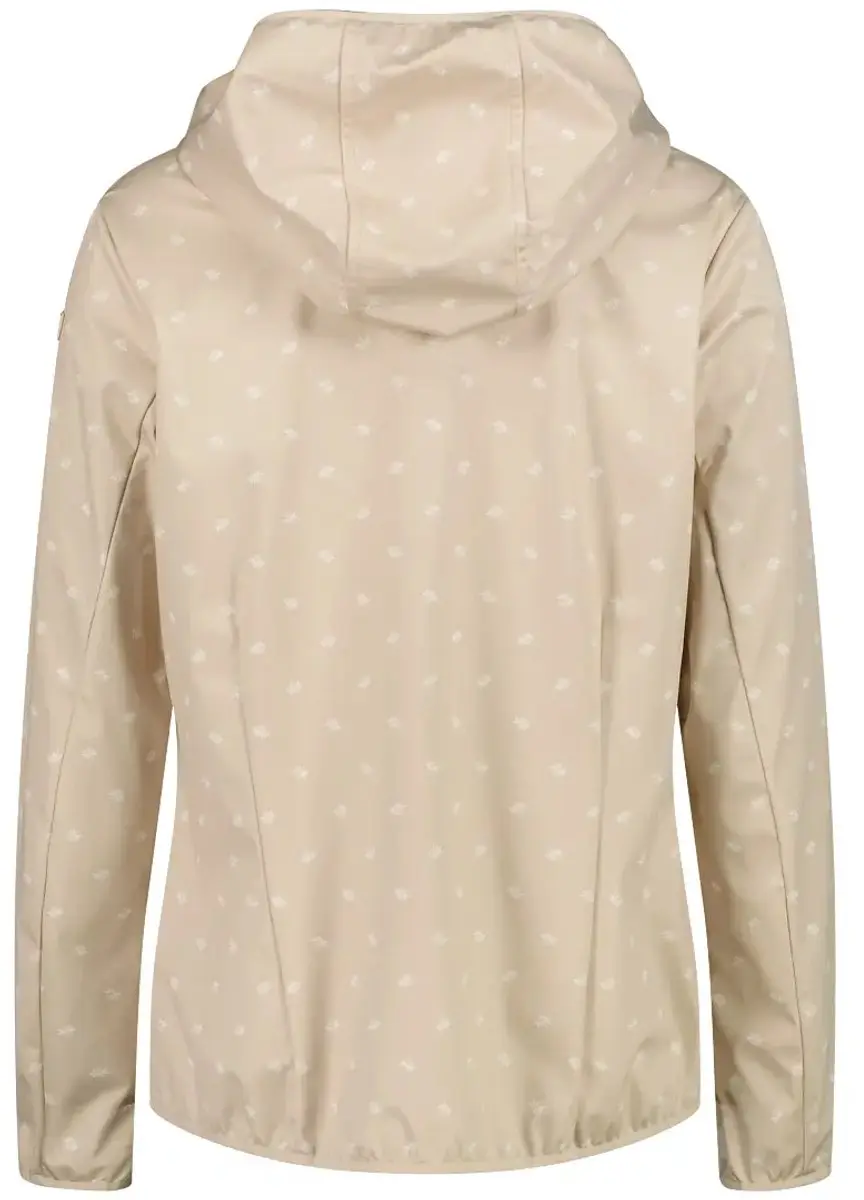 CMP Dames Geprinte Softshell Waterdichte Jas - Crème - afbeelding 6 van 6