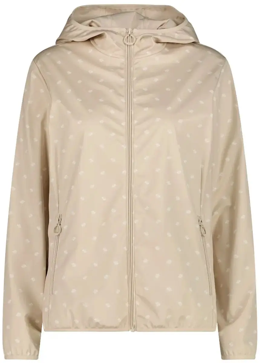 CMP Dames Geprinte Softshell Waterdichte Jas - Crème - afbeelding 5 van 6
