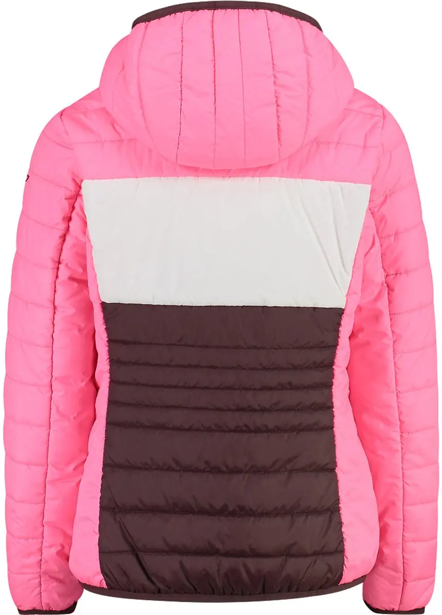 CMP Meisjesjack met capuchon - pruim-roze fluo - afbeelding 2 van 6