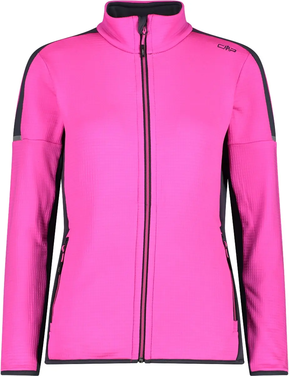 CMP Fleece met halve rits voor dames - Rood - afbeelding 5 van 6