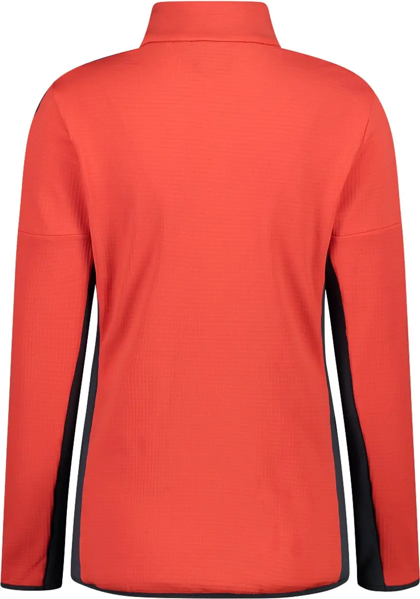 CMP Fleece met halve rits voor dames - Rood - afbeelding 4 van 6