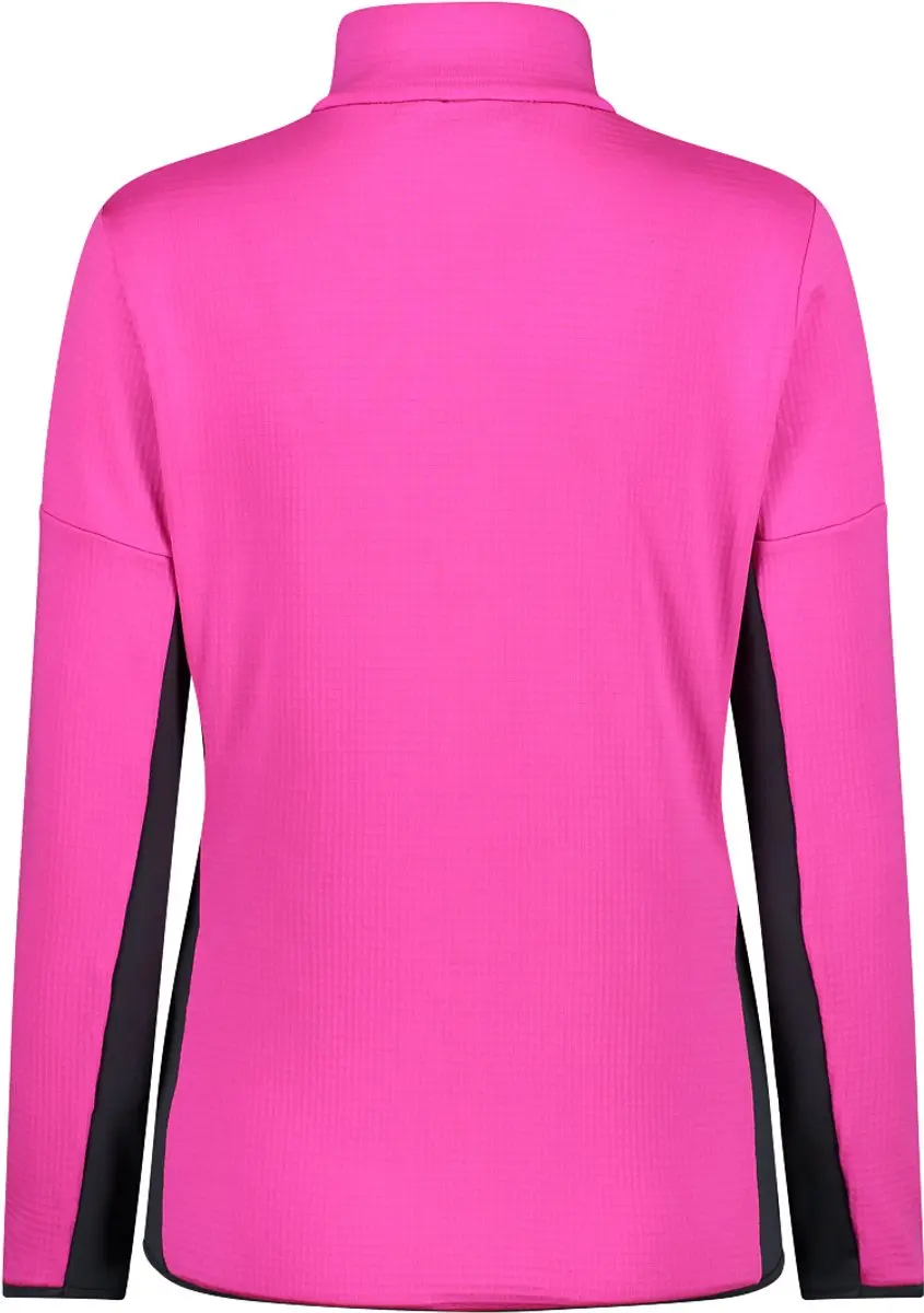 CMP Fleece met halve rits voor dames - Rood - afbeelding 6 van 6