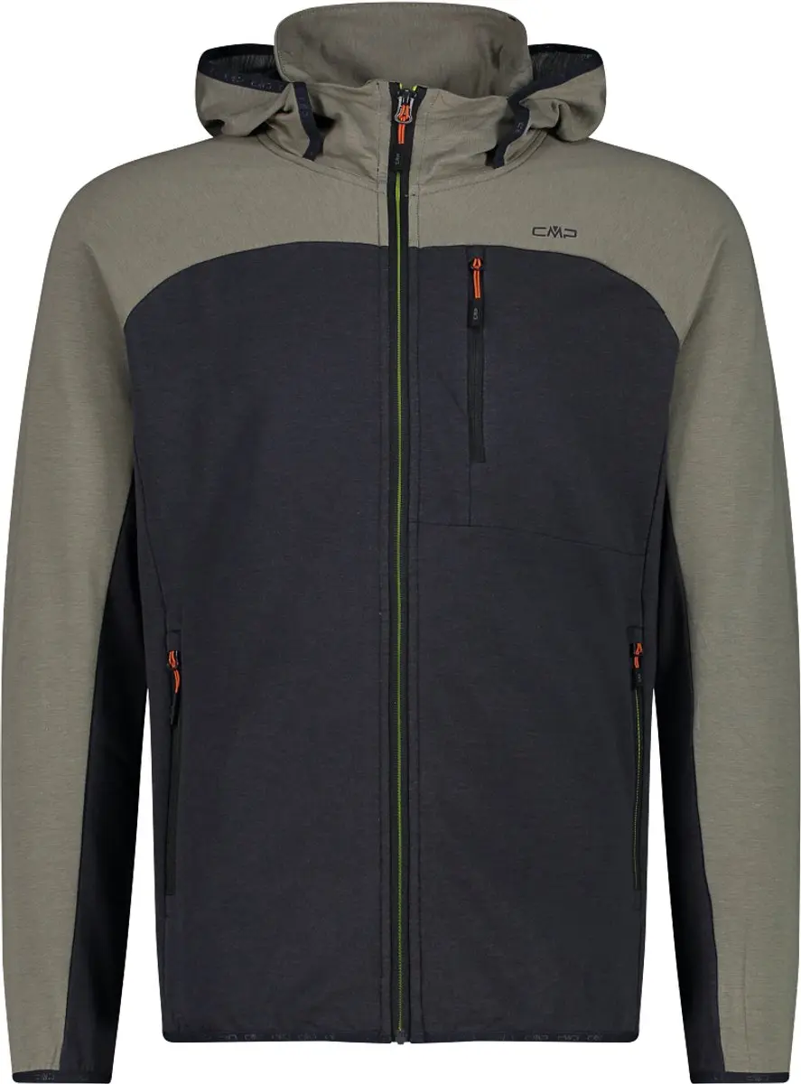 CMP Rekbare Fleece Hoodie - Korstmossen - afbeelding 3 van 6
