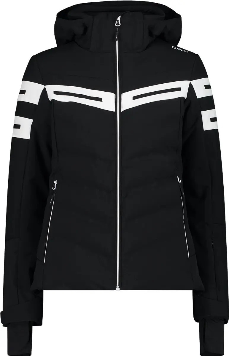Cmp Zip Hood 32w0216 Jas Zwart 2XL Vrouw