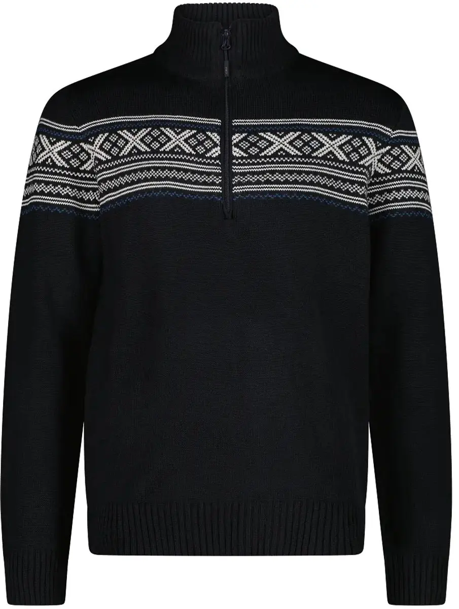 CMP Wooltech Trui met Rits en Col