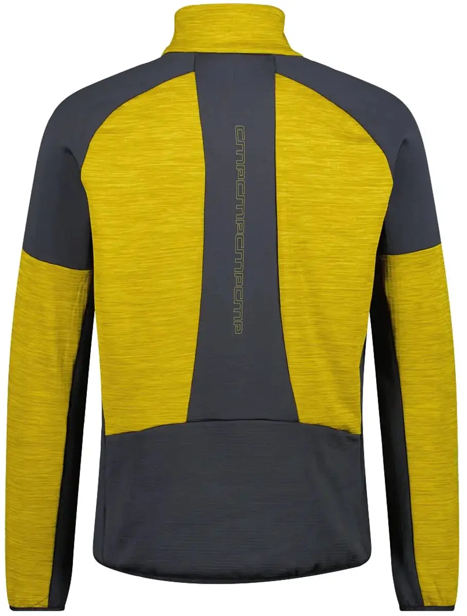 CMP Polaire Half-Zip Grid Tech - Gold Green Melange - XXL - afbeelding 4 van 4
