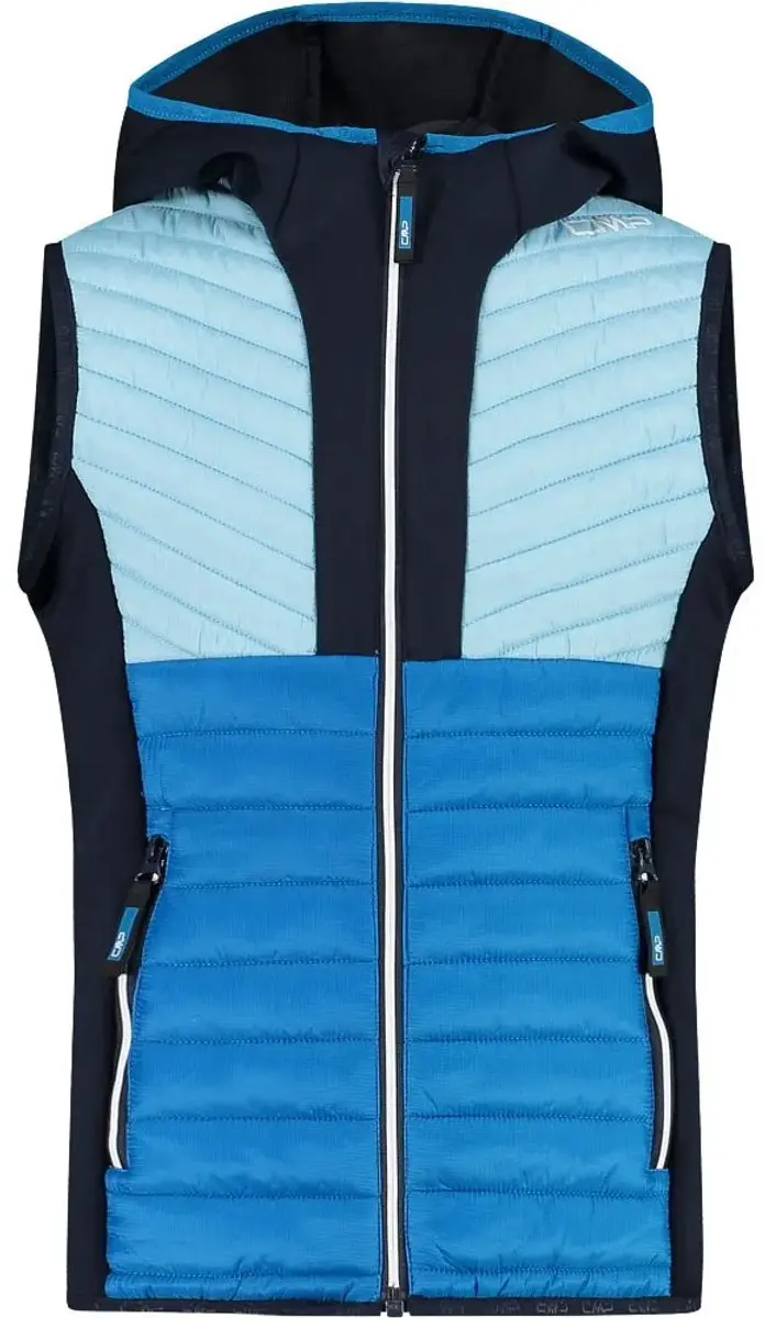 CMP Hybrid Fix Hood Vest Meisje - Basic Turquoise - 12 Jaar - afbeelding 6 van 6