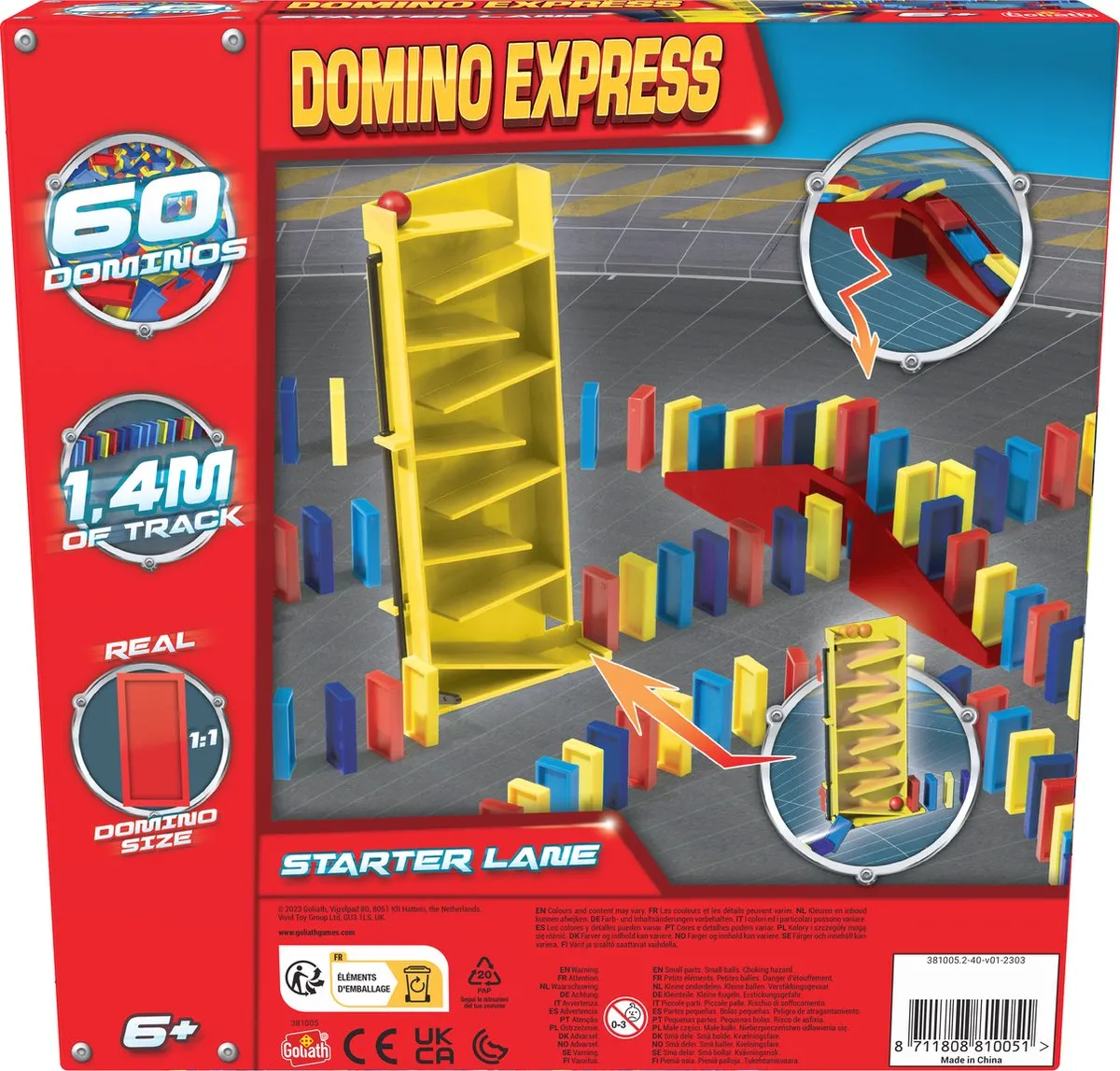 Goliath Domino Express Starter Lane Bouwset - 62 Onderdelen - Multicolor
