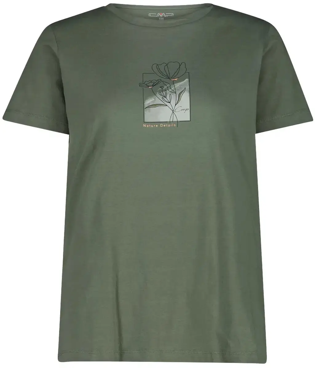 CMP T-shirt Biologisch Katoen Dames - Koraal - afbeelding 5 van 6