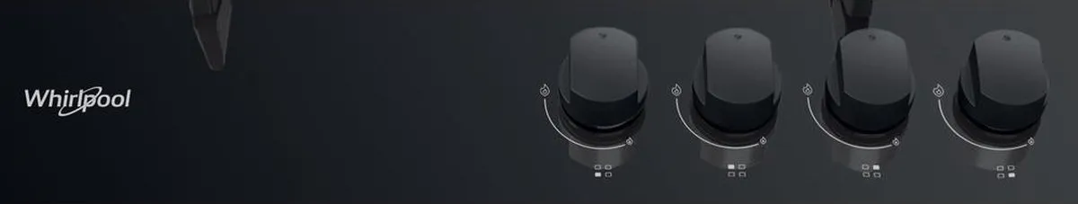 Whirlpool AKT 616/NB Inbouw Gaskookplaat 4 Zones - Zwart