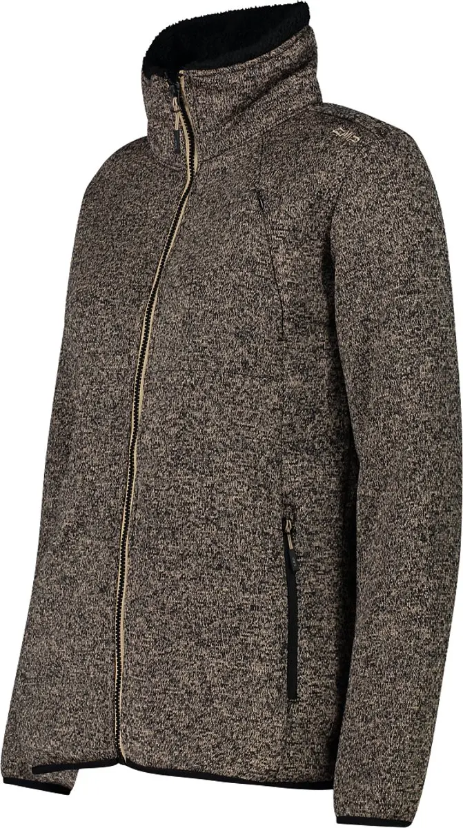 CMP Hybride Damesfleece - Sesamo/Nero - 2XL - afbeelding 2 van 6