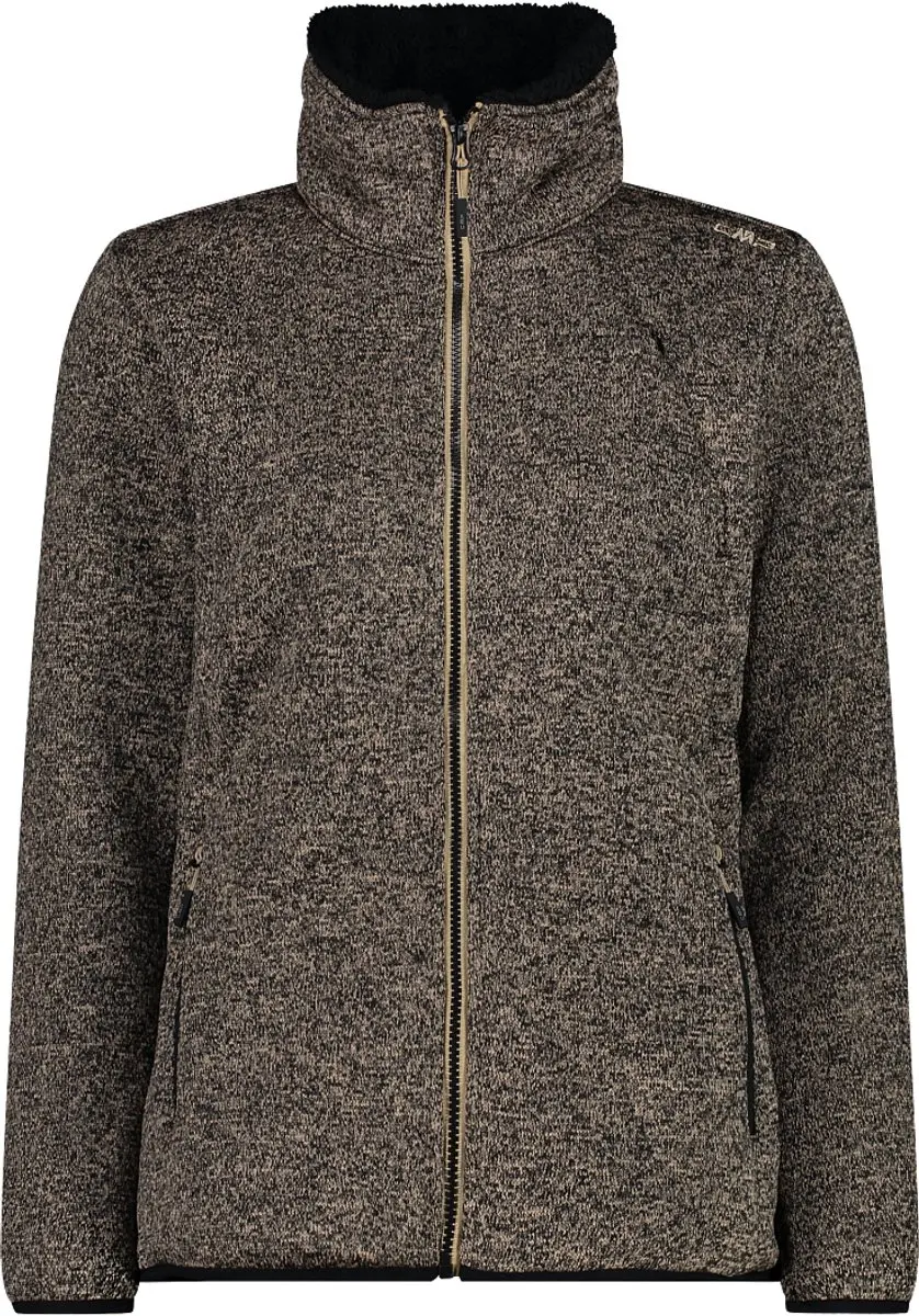 CMP Hybride Damesfleece - Sesamo/Nero - 2XL - afbeelding 3 van 6