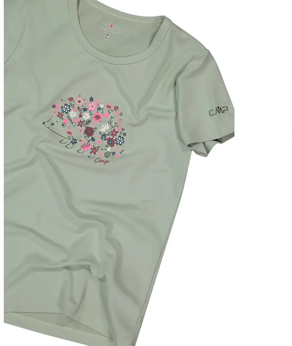 CMP Meisjes T-shirt Korte Mouwen - Pistacchio - 128 - afbeelding 4 van 4