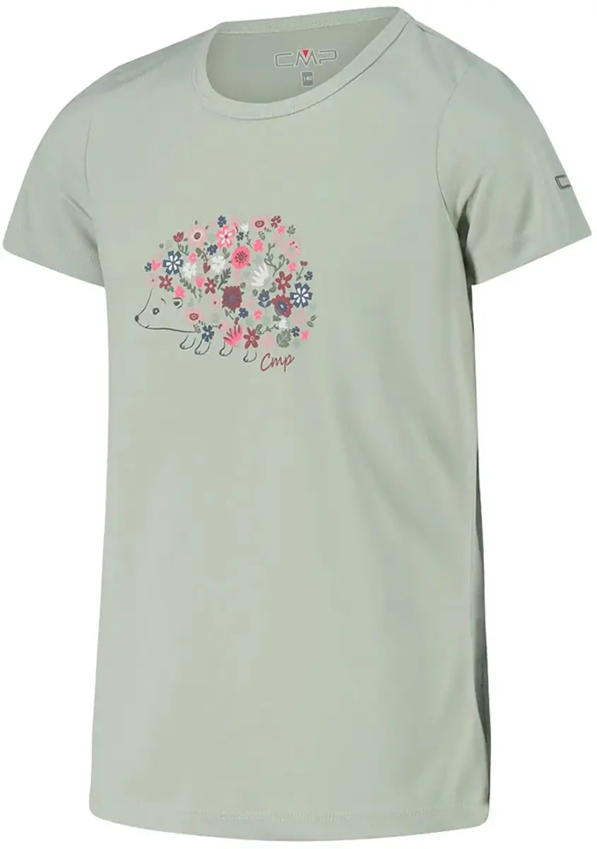 CMP Meisjes T-shirt Korte Mouwen - Pistacchio - 128 - afbeelding 3 van 4