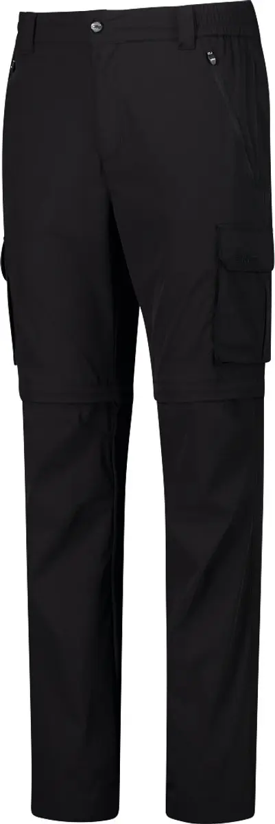 CMP Zip-Off Stretch Cargo Afritsbroek - Zwart - afbeelding 2 van 6
