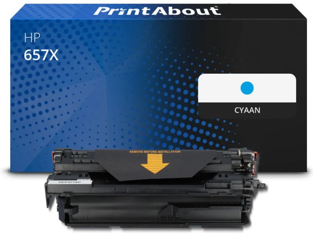 PrintAbout Huismerk HP 657X CF471X Toner Cyaan - 25.300