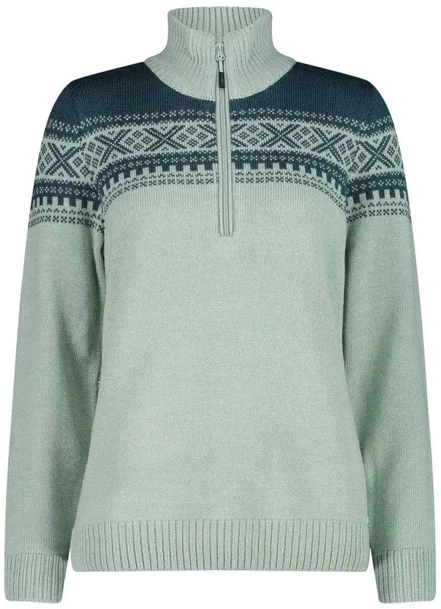 CMP Wooltech Dames Halfzip Pull - Pioenroos - afbeelding 5 van 6