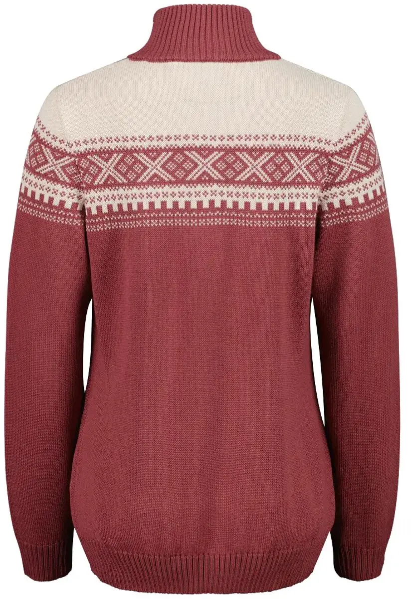 CMP Wooltech Dames Halfzip Pull - Pioenroos - afbeelding 4 van 6