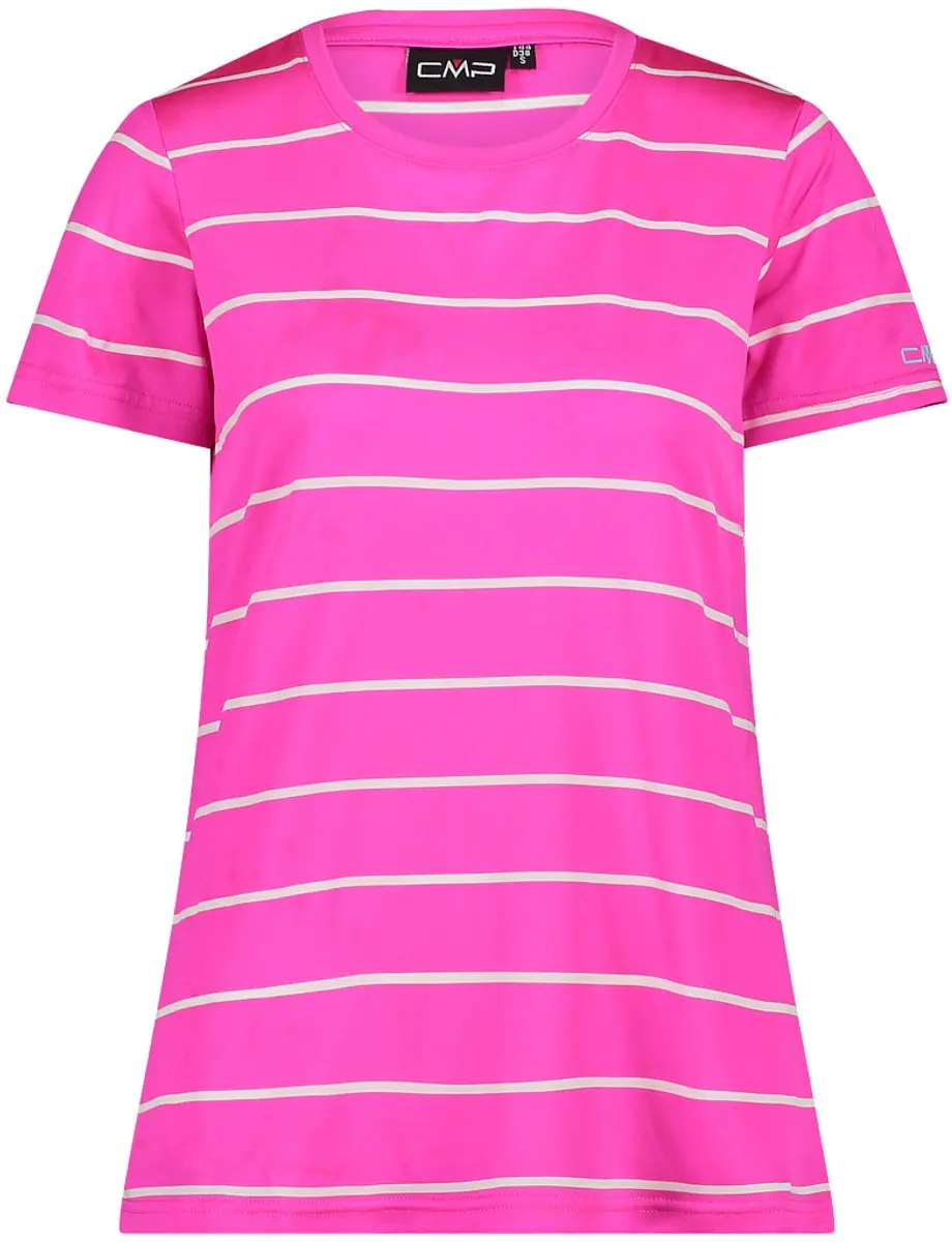 CMP Gestreept T-shirt Dames - Fragola - afbeelding 4 van 6