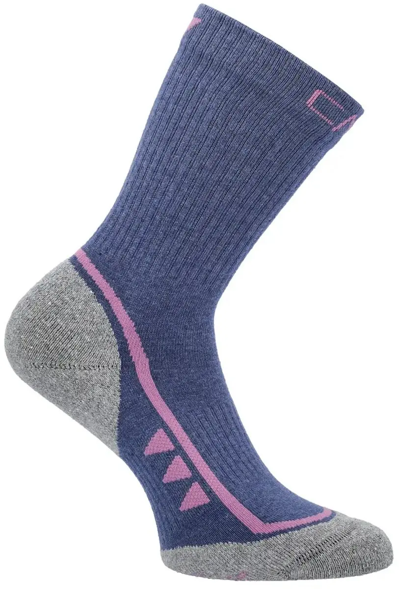 CMP Supersoft 50 Mid Trekking Sokken voor Kinderen - Blue/Fuxia - afbeelding 2 van 3