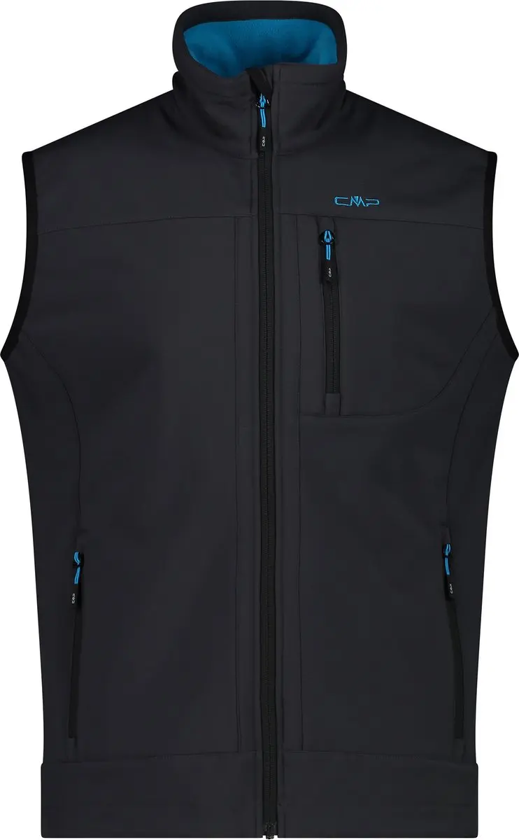 CMP Mouwloos Softshell Jack - Antraciet-Reef - Maat 56