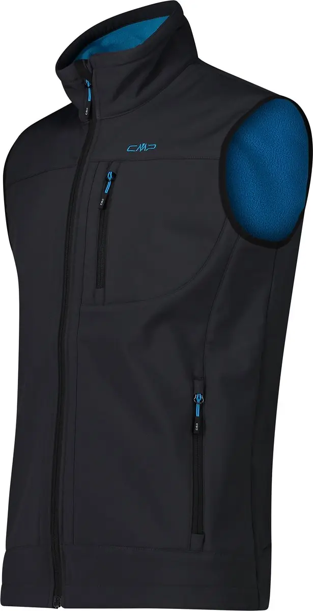 CMP Mouwloos Softshell Jack - Antraciet-Reef - Maat 56 - afbeelding 2 van 3