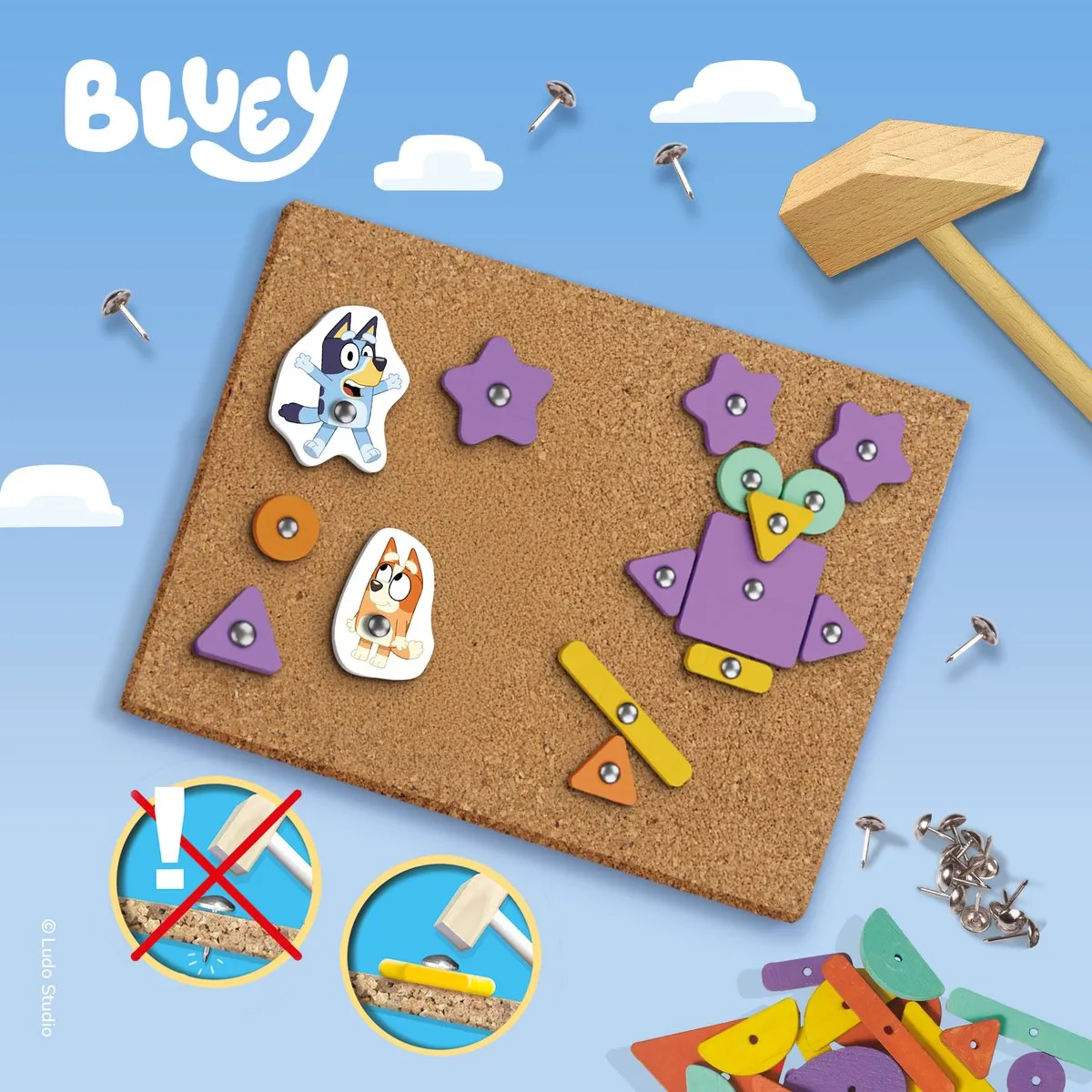 SES Creative Bluey Hamertje Tik - 31 Stuks
