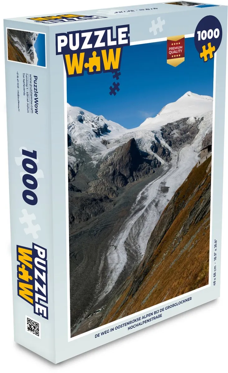 PuzzleWow Großglockner Alpen Legpuzzel 1000 Stuks