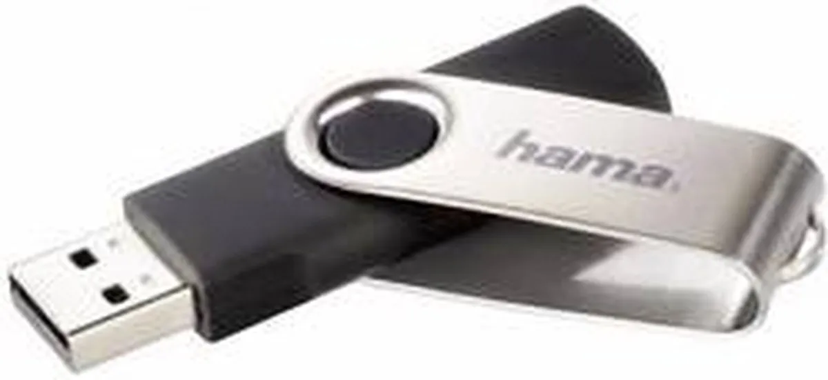 Hama Rotate USB-stick 128GB - Zwart