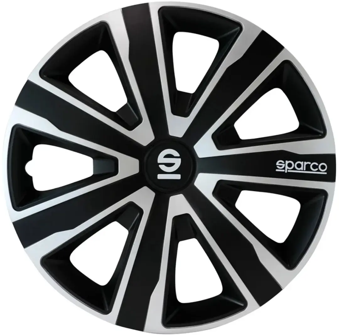 Sparco Wieldoppen Palermo 14 inch Zilver Zwart