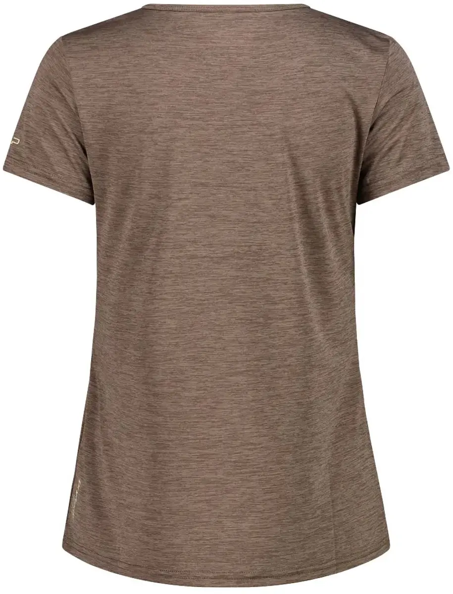 CMP Light T-shirt met wijde hals voor dames - Magenta mel - afbeelding 4 van 6