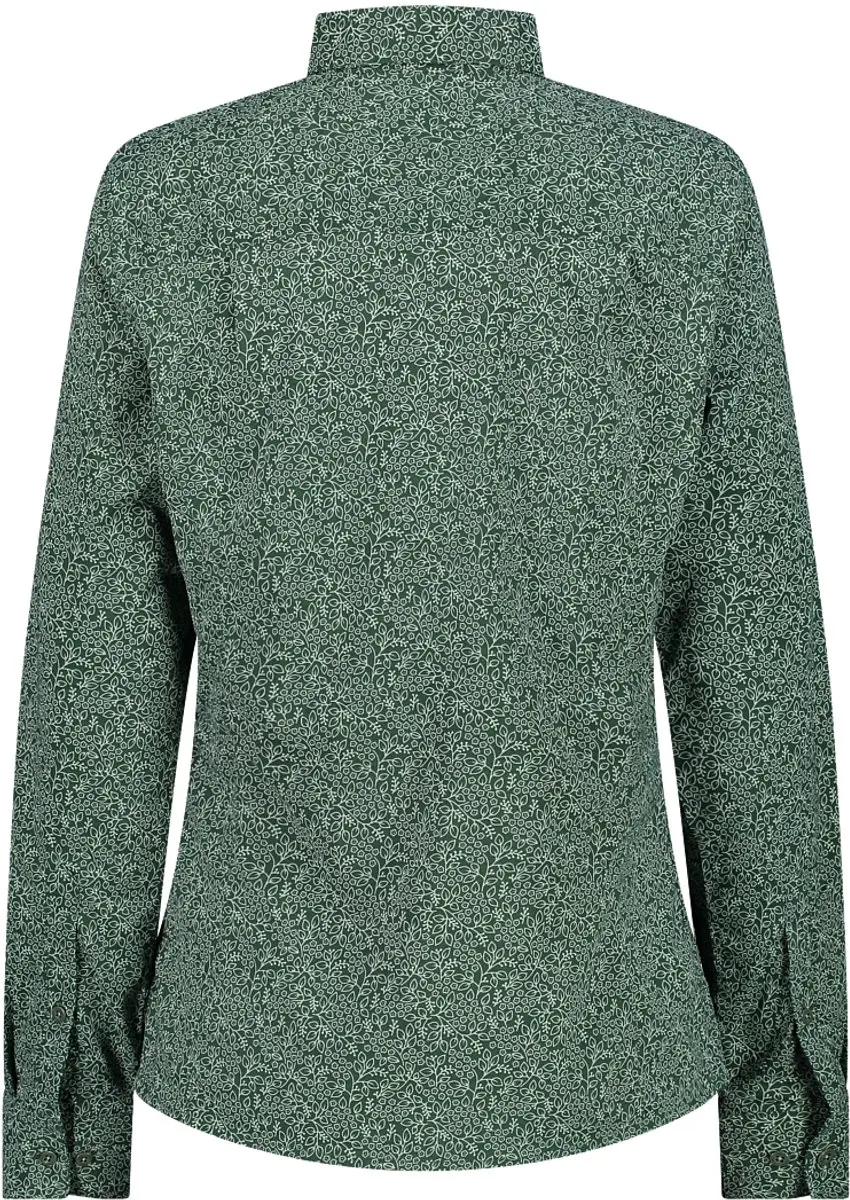 CMP Dameshemd met lange mouwen - Groen/Wit - XS - afbeelding 2 van 6