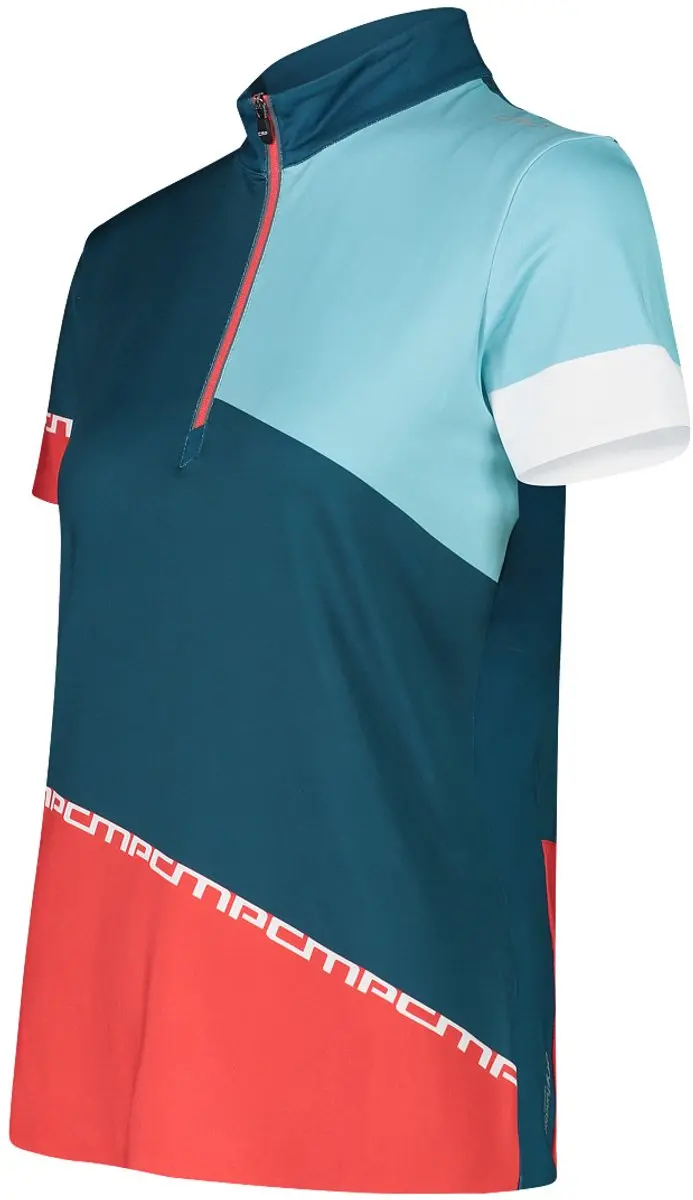 CMP Dames-T-shirt met halve rits - Groen - afbeelding 4 van 6