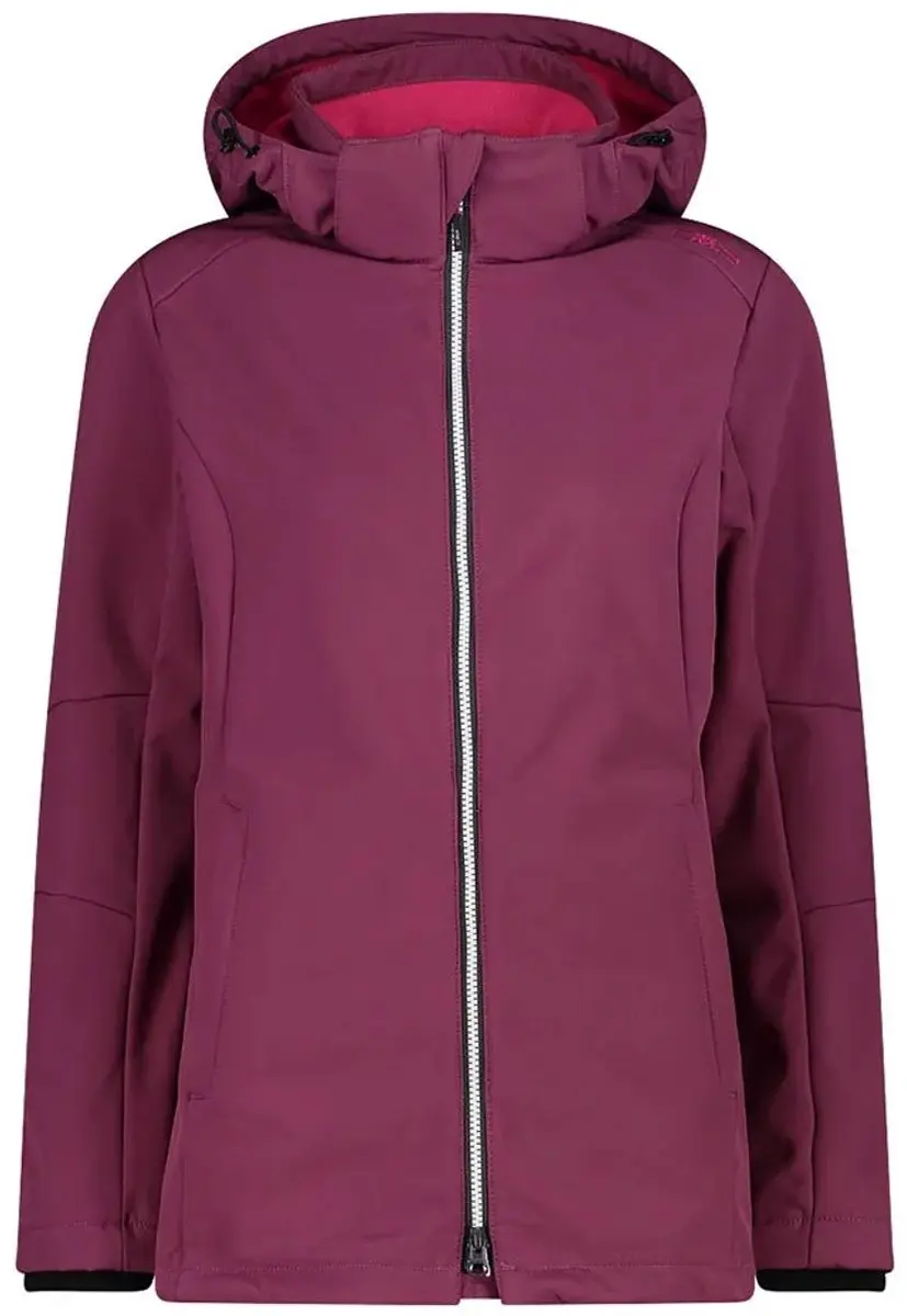 Cmp Long Fit 3a22226 Softshelljack Rood 2XS Vrouw