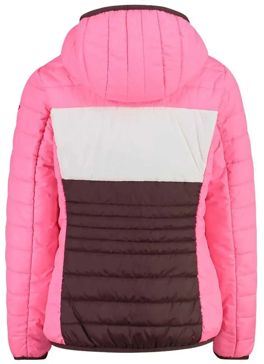 CMP Meisjesjack met Capuchon - Plum/Pink Fluo - 140 - afbeelding 2 van 4