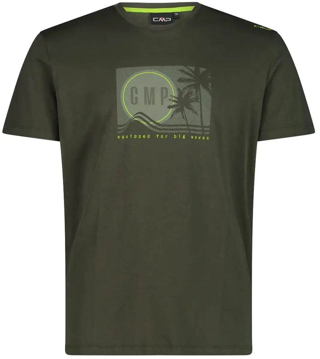 CMP Bedrukt T-shirt - Oilgreen/Mela - afbeelding 3 van 6